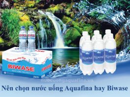 Nên chọn nước uống Aquafina hay Biwase
