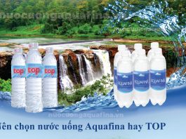Nên chọn nước uống Aquafina hay TOP