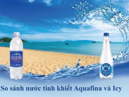 Nước uống Aquafina và Icy