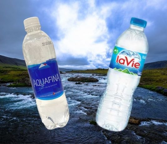 Nước Aquafina và nước Lavie